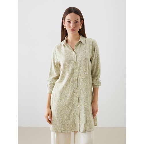 Patterned Women's Shirt Tunic