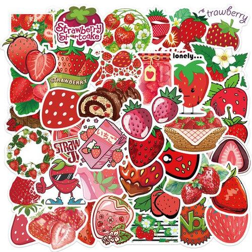 50pcs Strawberry 1 Stickers