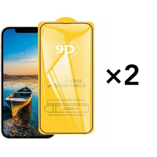 عبوة من قطعتين من واقي شاشة عرض فيلم من الزجاج المقوى مضاد للكسر / تعمل باللمس / مضاد للخدش / مضاد للصدمات لهاتف أيفون 13برو ماكس