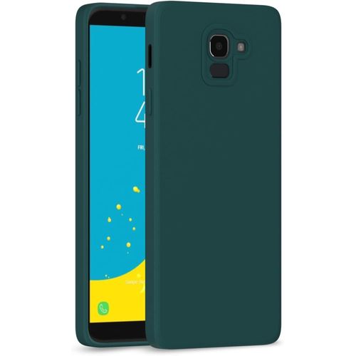Coque Samsung Galaxy J6 2018 vert en Silicone Liquide – Protection Antichoc et Anti-Rayures