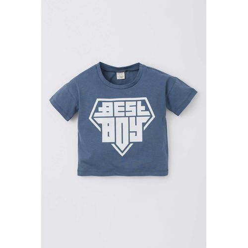 Regular Fit Short Sleeve Best Boy Printed T-Shirt