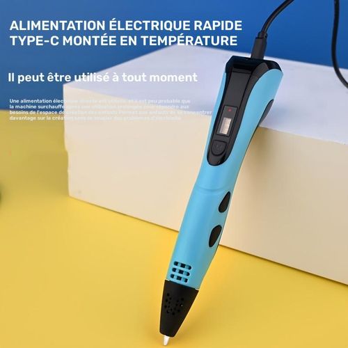 Stylo dimpression 3D jouets amusants avec cran LCD avec 9 mtres de filament PLA offertes