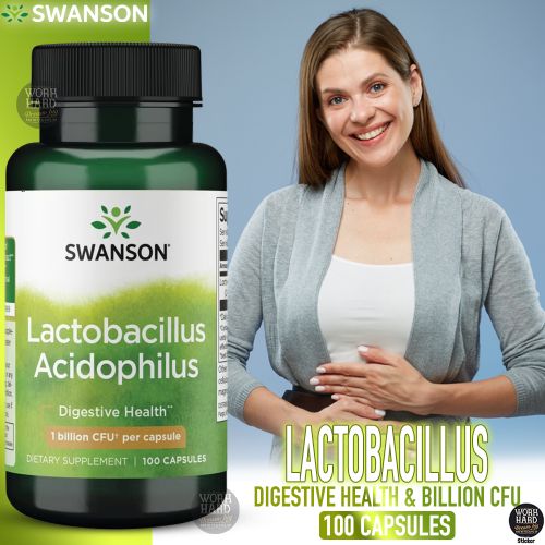Lactobacillus acidophilus, 1 milliard d'UFC, 100 capsules