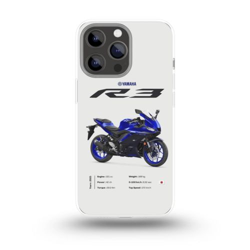 YAMAHA R3 Phone Case - Exclusive Edition - Compatible avec 14 Pro Max