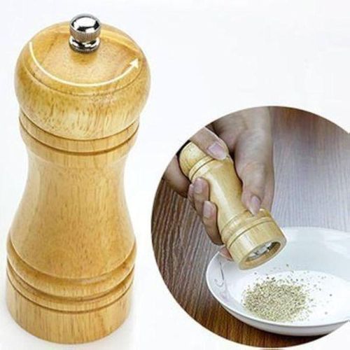 Moulin à Poivre Manuel en Bois Naturel pour Épices Sel Poivre - Élégant Design Cuisine Pratique Réglable 20cm