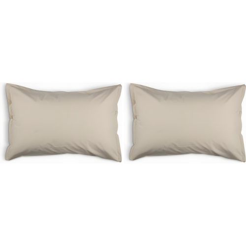 Taie d'oreiller - Douce et Respirante - Beige 50x70/75 cm - Lot de 2