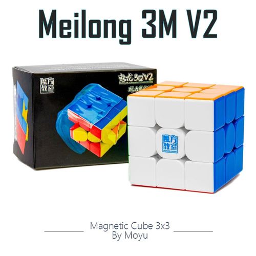Meilong 3M V2 Cube 3*3 Magnétique Stickerless - UV Coated