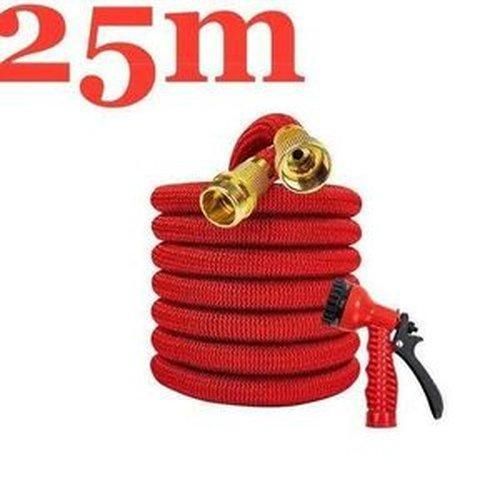 Tuyau d'arrosage extensible avec raccords en aluminium - 5 à 25 m