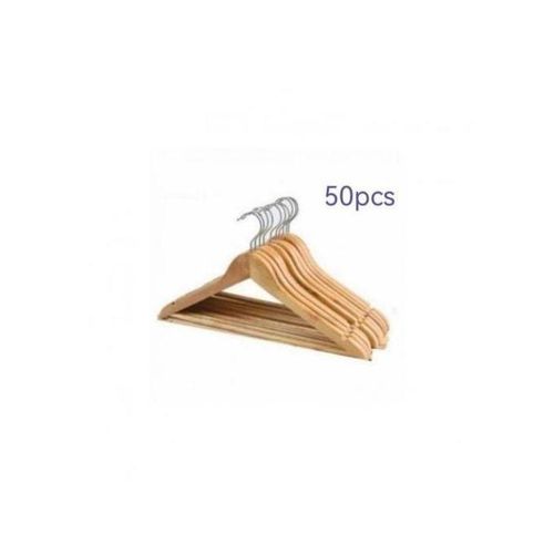 Pack 50x Cintres en bois pour placards et dressings de haute qualité