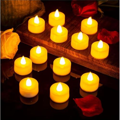 Lot de 6 Bougies LED à Flamme Vacillante, Ambiance Chaleureuse et Sécurisée