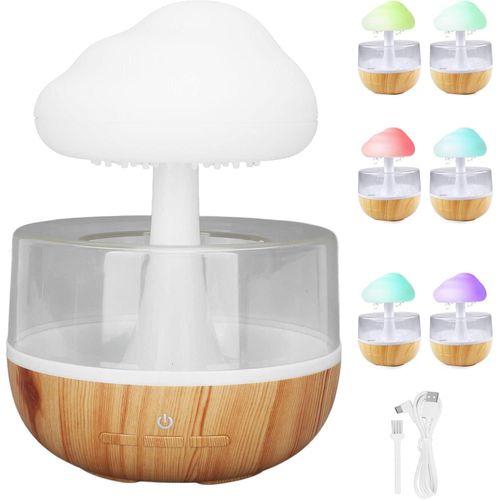 Humidificateur d’air ultrasonique en forme de nuage – Diffuseur LED apaisant