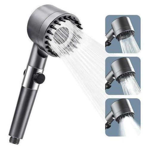 adouche de massage multifonctionnelle - ensemble de pommeau de douche à main haute pression - interrupteur à
