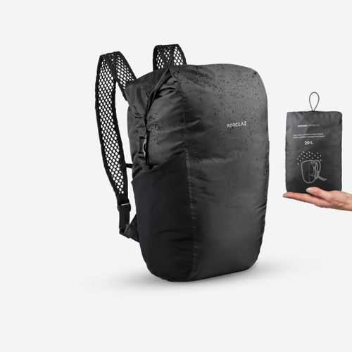 Sac à Dos Pliable Imperméable 20L - Noir - Voyage & Quotidien