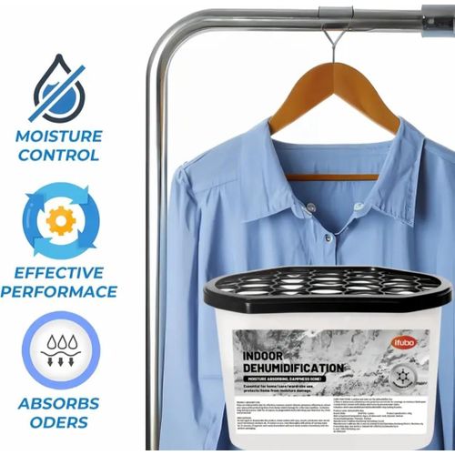 Bote kit absorbant lhumidit 100G pour voiture placards salles de bain et chambres rutilisable