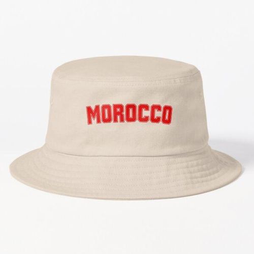 Bold Morocco Typography – Retro Travel Design Chapeaux Bob avec design unique