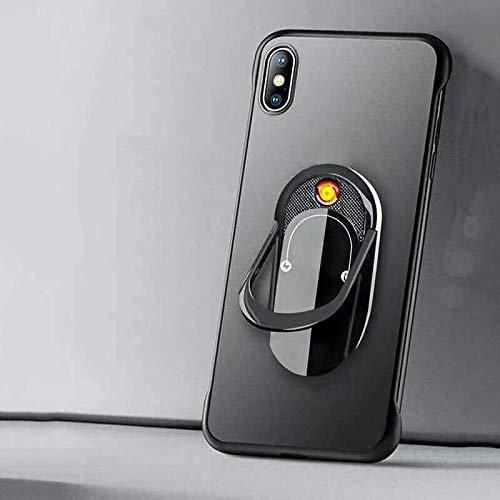 Briquet électrique USB Lucario avec support pour téléphone portable, anneau de fixation universel, briquet intelligent rechargeable pour fumeurs (hommes/femmes).