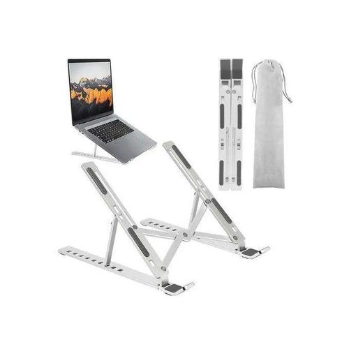 Support pliable pour ordinateur Portable Mac et PC en Aluminium Support Antidrapant