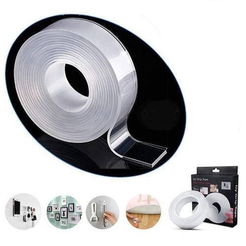 Scotch Ultra-Adhérent ,Antidérapant Double Face Réutilisable 5 Mètres