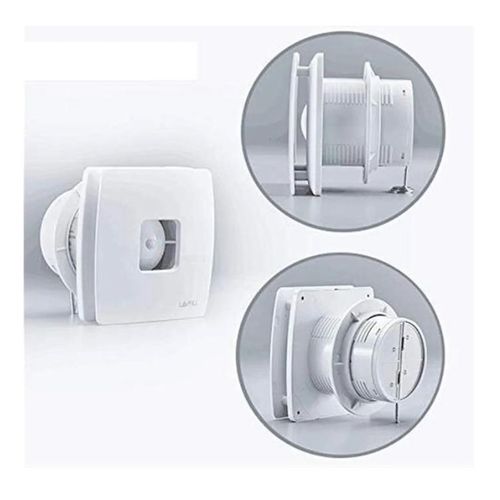 Extracteur d'air pour salle de bain 100mm blanc