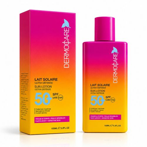 Crème Solaire SPF 50+ – Protection Ultra-Défense pour Peaux Sensibles Multicouleur