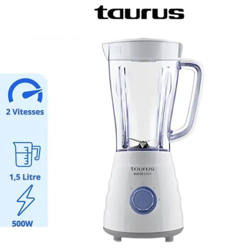 خلاط مزود بوعاء زجاجي POWER TOTAL 2000 بسرعتين +TURBO 2.2 لتر 6 شفرات - ضمان لمدة سنتين