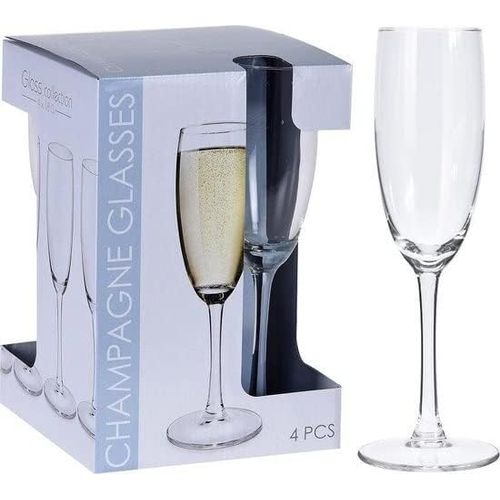 Lot de 4 Verres à champagne (18 cl)