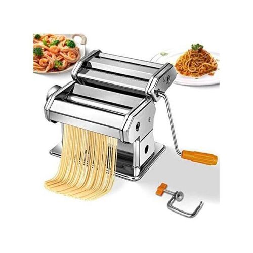 Machine à Pâte 3en1 Machine de Fabrication de Nouilles Réglable en Acier Inoxydable pour Spaghettis Lasagnes