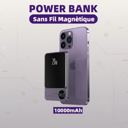 Batterie externe magnétique 10 000 mAh
