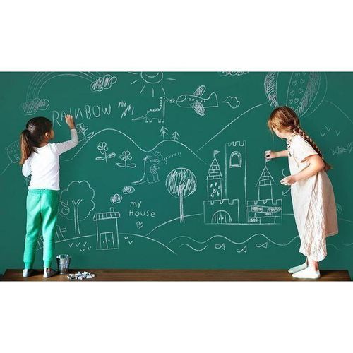 Ardoise Autocollante Murale pour Notes Menus Listes et Dessins 60x100cm