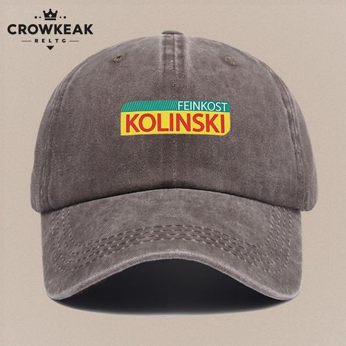 1 pièce Casquette de baseball vintage FEINKOST KOLINSKI bec de canard avec lettrage, fermeture à boucle réglable et convient aux hommes et aux femmes, chapeau unisexe léger pour les loisirs, les voyages, l'extérieur, les fêtes, cadeau pour collègues, am