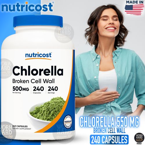 Chlorella 500mg, 240 Capsules