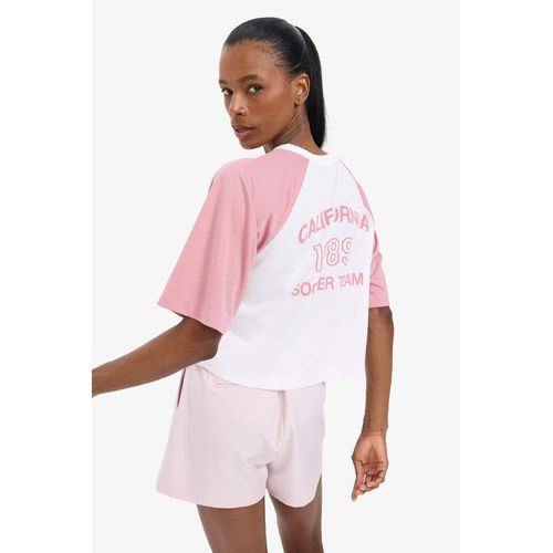 T-shirt de sport court à col rond avec imprimé de DeFactoFit