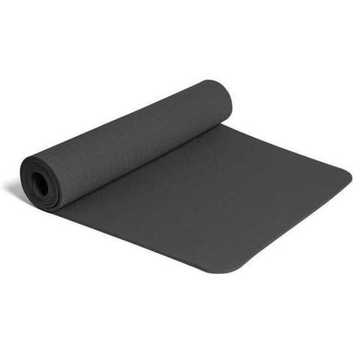 Tapis de Yoga Épais 10mm Confort Écologie Stabilité Anti-dérapant Non Toxique pour Sport Voyage GRIS