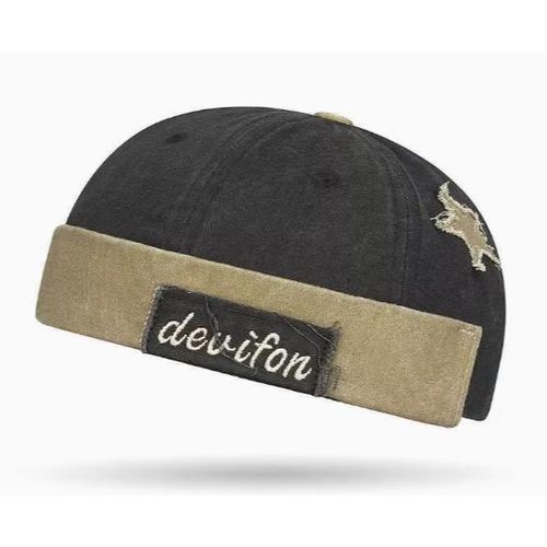 Bonnets Homme Sans Bord Casquettes Docker Bonnet à Bord Roulé