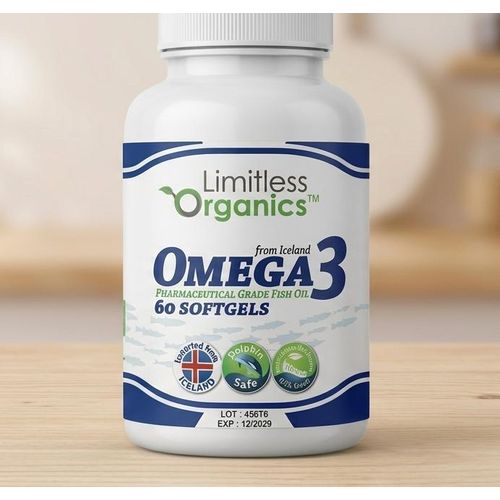 Omega 3 Teneur élevée en acides gras EPA et DHA & vitamine E Santé cardiovasculaire Fonction cérébrale 60 gélules
