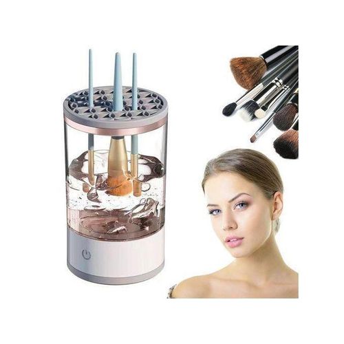 Nettoyant Électrique pour Pinceaux de Maquillage – Désinfection Rapide à l’Eau et au Gel, Séchage Automatique, Brosse Cosmétique pour Fond de Teint, Anti-Bactérien, Facile à Utiliser pour Tous Types de Pinceaux de Maquillage