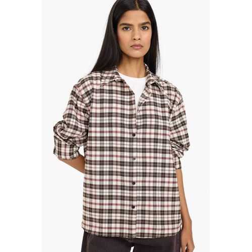 Chemise oversize en flanelle à carreaux