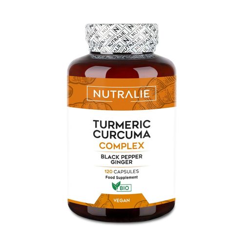 Curcuma Complexe Bio & Vegan - Gingembre & Poivre Noir - Soutien Articulaire, Digestif & Immunitaire, Antioxydant Naturel - 120 Gélules