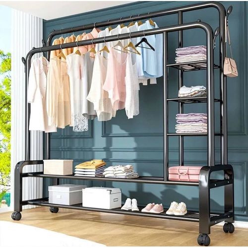 Porte-VêTements de SéChage en MéTal,Vêtements Etagère MéNagers