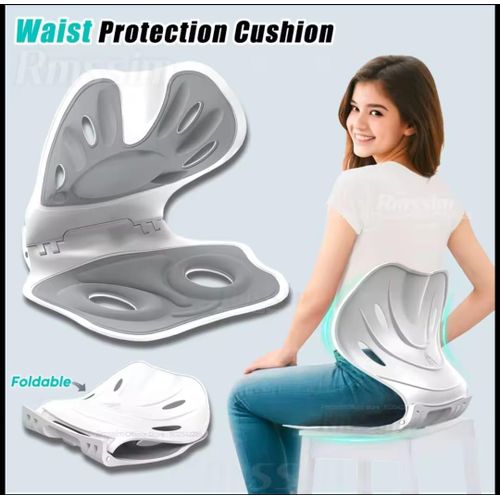 Coussin de Posture Orthopédique Pliable pour Support Lombaire et Assise