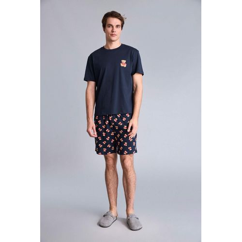 Ensemble 2 pièces à manches courtes à motif animalier Coupe régulière