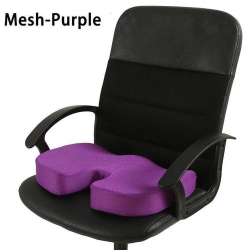 Coussin de siège ergonomique orthopédique, mousse à mémoire, coccyx en U, antidérapant, chaise bureau voiture