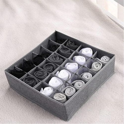Organiseur de Tiroir – 24 Compartiments pour un Rangement Parfait – Gris.