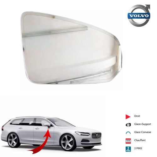Verre Rétroviseur Droit Pour Volvo V90 II Break (235, 236)