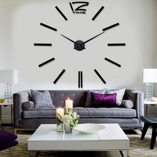 Horloges Montre Murale Autocollante 3D 1-1.5m 24