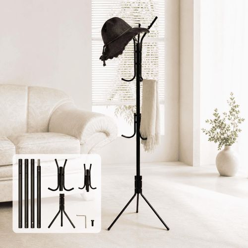 Portant à vêtements moderne Coat Rack – Un design vertical épuré pour optimiser l'espace avec une touche artistique