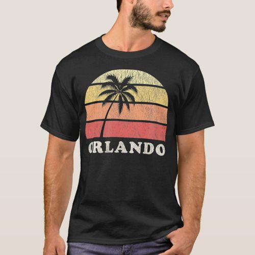 T-shirt Orlando FL Vintage les annes 70 Retro Throwback