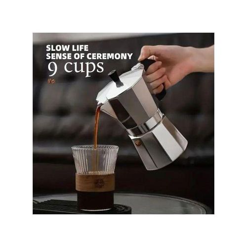 Cafetière italienne silver (9 tasses)