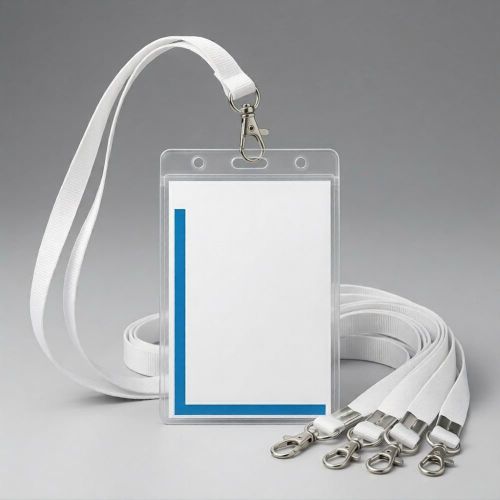 Pack Professionnel 20 Porte-Badges B7 + 20 Cordons Tour de Cou Offerts