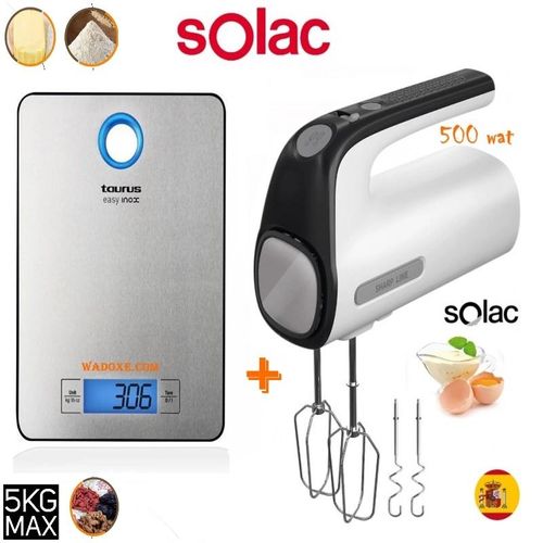 خلاط يدوي كهربائي قوي + ميزان مطبخ